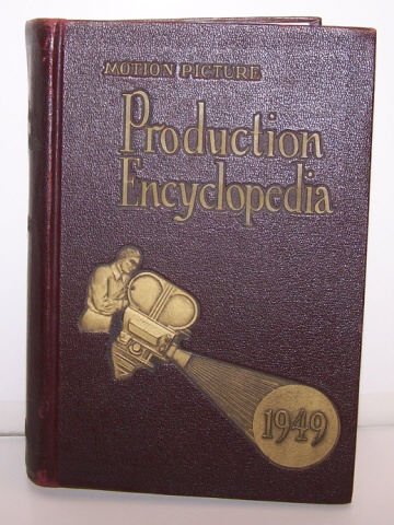 *1949 HOLLYWOOD MOTION PICTURE ENCYCLOPEDIA: In hard cover, with information, stars credits, movie releases in 1940's, illustrated ads for movies, etc.