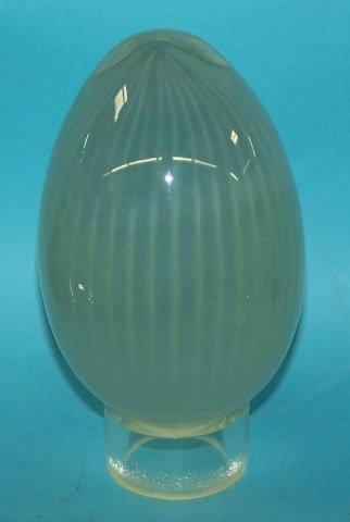 *ART GLASS EGG SCULPTURE: Signed on bottom "Kosta, Mona Schildt 6-500", approximate height 5 1/4".