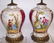 *PAIR OF OLD PARIS PORCELAIN URNS
