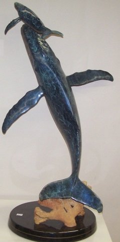*WYLAND, ROBERT: "First Breath", bronze sculpture, signed and numbered 193/200, approximate height 31 3/8".