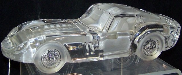 *DAUM ART GLASS SCULPTURE: Ferrari 250 GTO, approximate length 12 1/2".