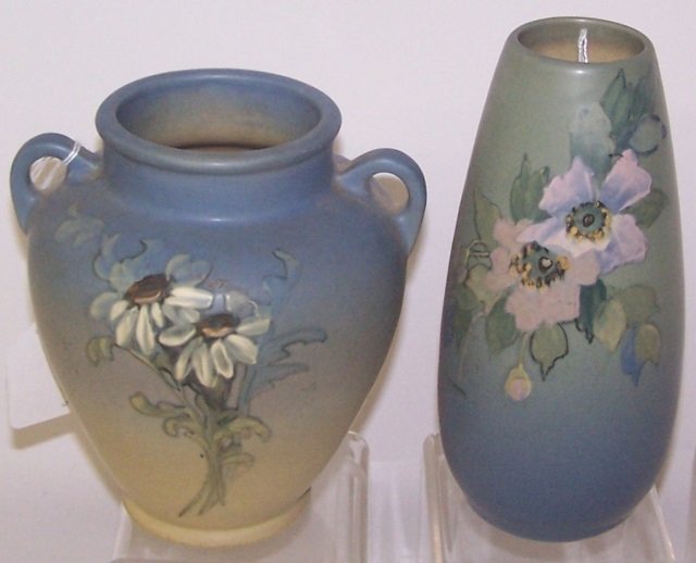 *2 WELLER ART POTTERY VASES (1 of 6)