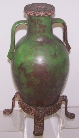 *WELLER ART POTTERY LAMP BASE (1 of 4)