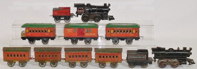 *AMERICAN FLYER TIN LITHO WIND UP PASSENGER SETS (1 of 2)