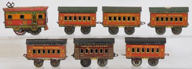 *GROUP OF AMERICAN FLYER EMPIRE EXPRESS TIN TRAINS (1 of 2)