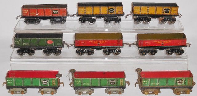 *2 GROUPS OF AMERICAN FLYER #1116 SAND CARS (1 of 3)