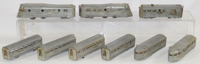 *GROUP OF AMERICAN FLYER BURLINGTON ZEPHYR  TRAINS (1 of 1)