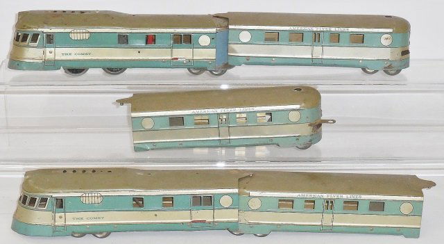 *AMERICAN FLYER O GAUGE COMET STREAMLINER SET (1 of 3)