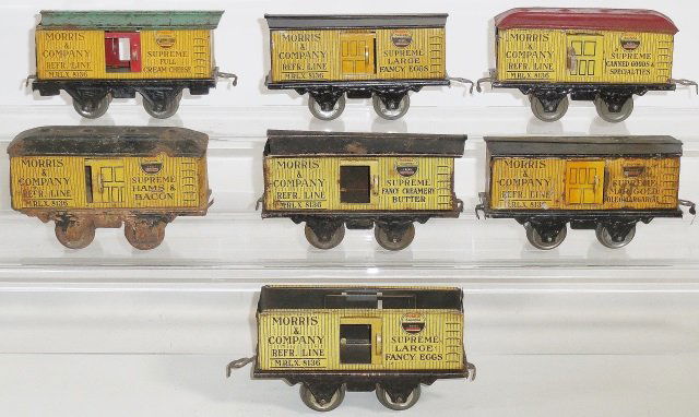 *GROUP OF AMERICAN FLYER MORRIS & CO. BOX CARS (1 of 3)