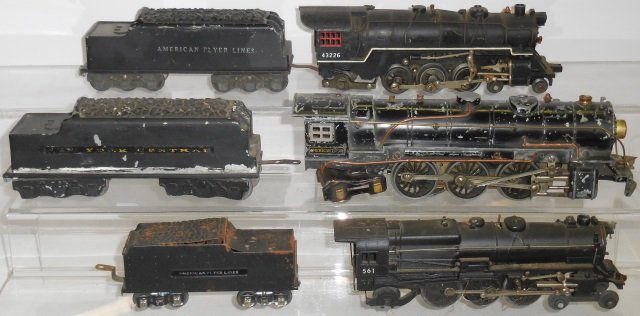 *3 AMERICAN FLYER O GAUGE STEAM LOCOMOTIVES (1 of 3)