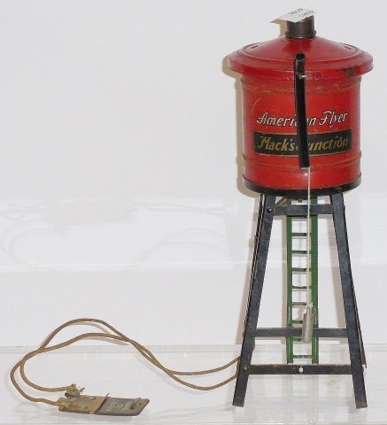 *AMERICAN FLYER MACK'S JUNCTION WATER TOWER: Standard gauge, hard to find piece.
