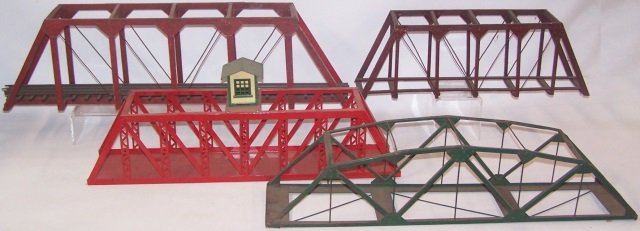 *4 AMERICAN FLYER O GAUGE TRESTLE BRIDGES (1 of 1)