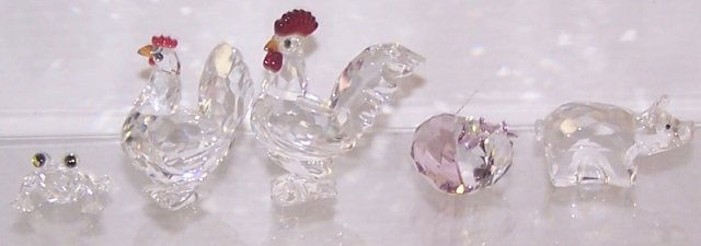 *5 SWAROVSKI CRYSTAL FIGURES (1 of 1)