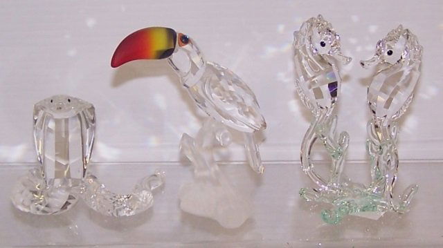 *3 SWAROVSKI CRYSTAL FIGURES (1 of 1)