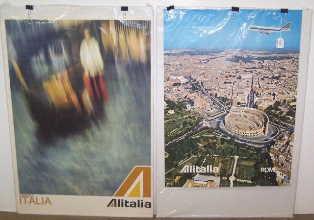 2 ITALIAN TRAVEL POSTERS (1 of 1)