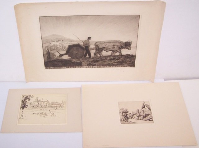 *3 UNFRAMED ETCHINGS (1 of 5)