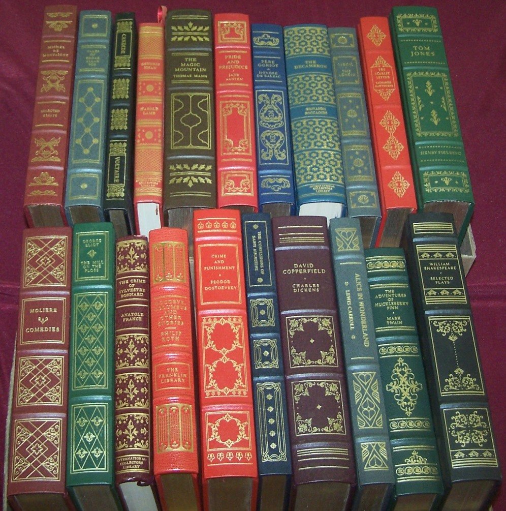 *21 VOLUMES: The Franklin Library "David Copperfield", "Tales of Edgar Allen Poe", "Pride and Prejudice", etc.