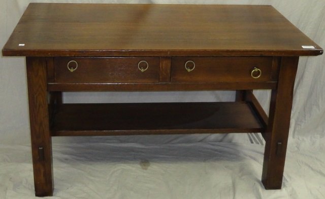 EARLY 20TH C. AMERICAN MISSION OAK TABLE (1 of 1)