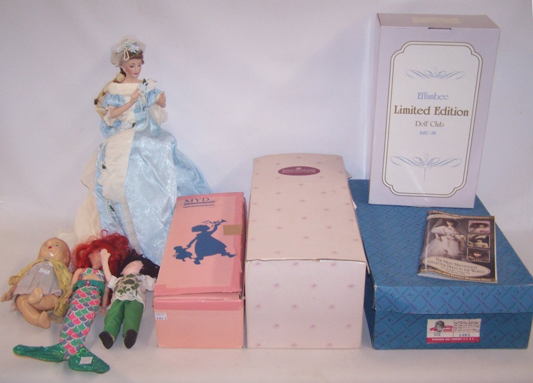 *8 DOLLS: Myd Inc., Effanbee, Madame Alexander, hard plastic, etc.
