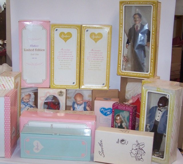 *GROUP OF DOLLS: Effanbee, Kewpies, Vogue, Ginny, etc.