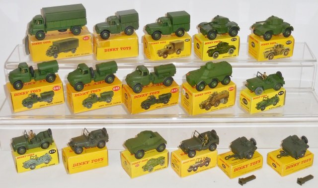 *16 DINKY DIECAST MILITARY MODELS (1 of 2)