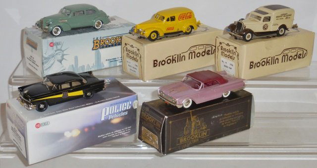 *5 BROOKLIN DIECAST MODEL CARS (1 of 2)