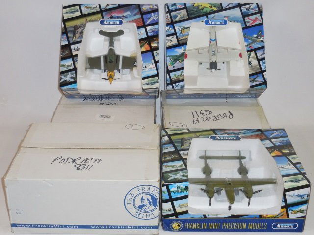 *3 FRANKLIN MINT DIECAST MODEL AIRPLANES (1 of 1)