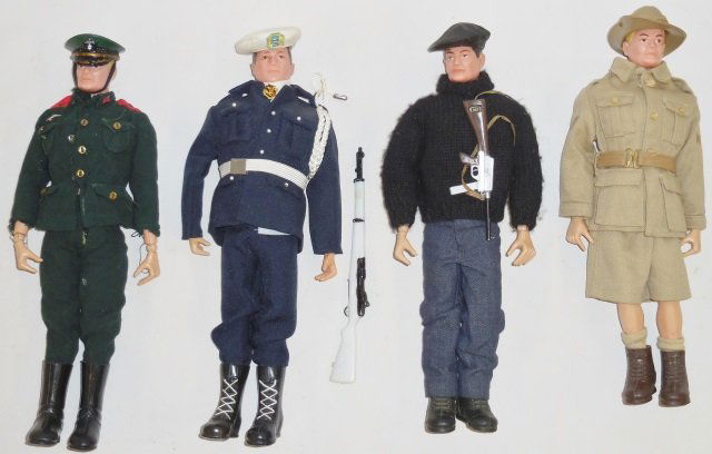 *4 EARLY 12" G.I. JOE ACTION FIGURES (1 of 8)