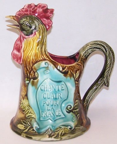 *FIGURAL MAJOLICA PITCHER (1 of 5)