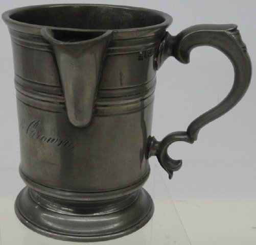 *18TH C. PEWTER PITCHER (1 of 5)