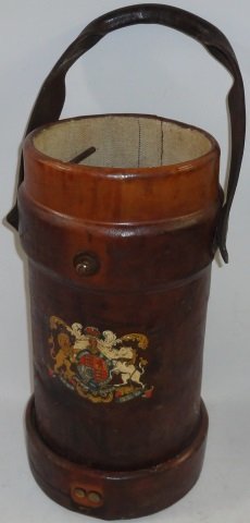 *19TH C. LEATHER FIRE BUCKET (1 of 3)