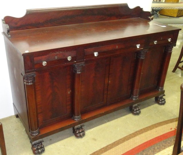 *EMPIRE STYLE MAHOGANY SIDEBOARD (1 of 1)