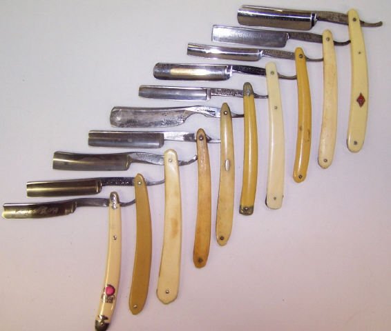 *10 CELLULOID STRAIGHT RAZORS (1 of 10)