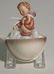 1376: HUMMEL PORCELAIN HOLY WATER FONT