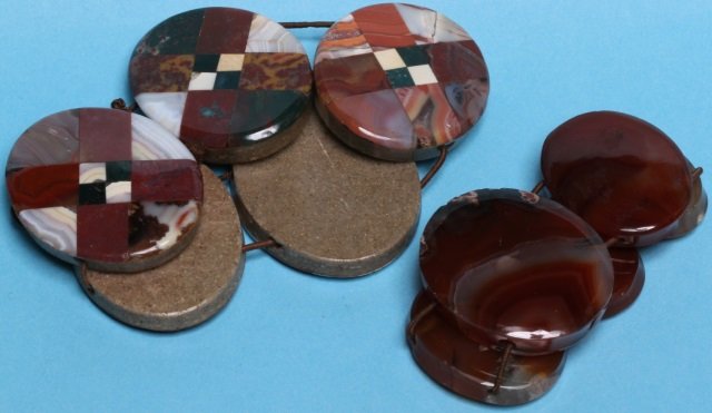 *2 CARVED AGATE BRACELETS (1 of 1)