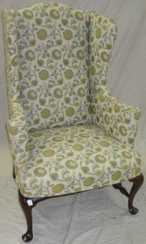 *QUEEN ANNE STYLE WINGBACK ARMCHAIR (1 of 1)