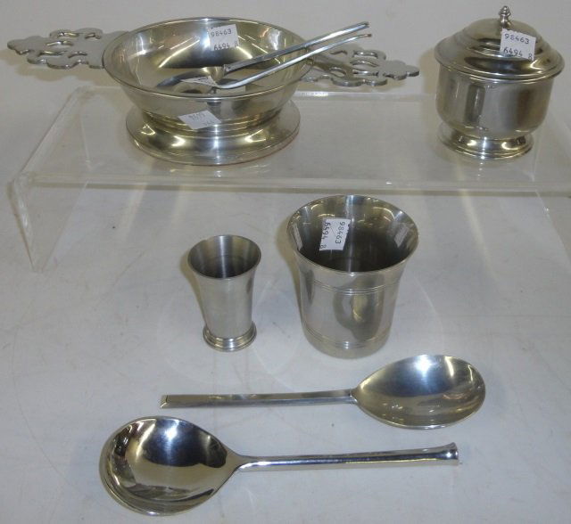 *8 PIECES OF STEIFF PEWTER (1 of 1)