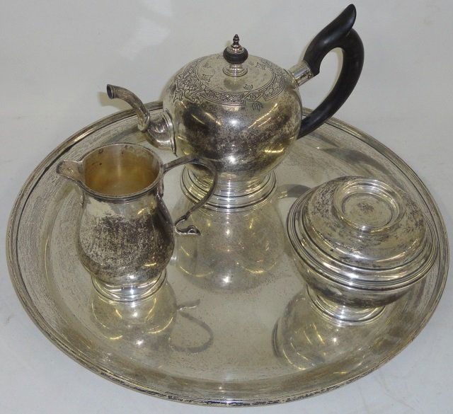 *4 PIECE STEIFF STERLING SILVER COFFEE ENSEMBLE (1 of 3)