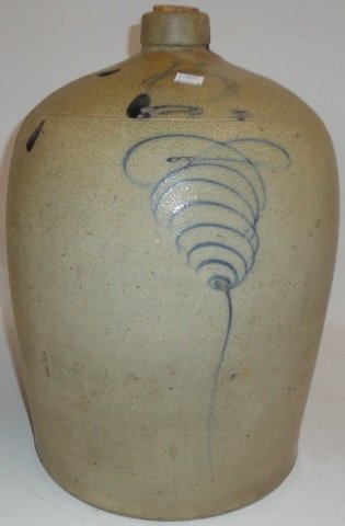*19TH C. STONEWARE JUG (1 of 2)