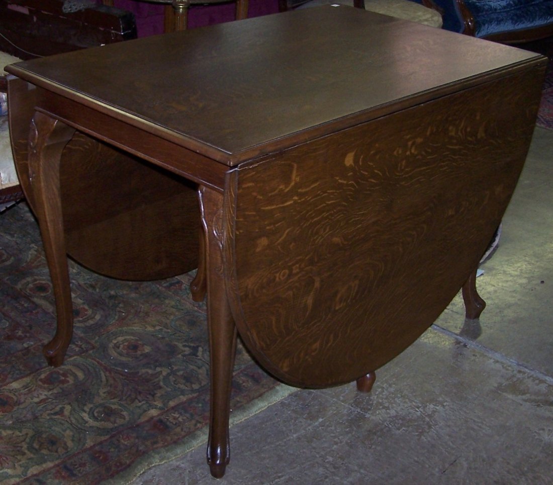 FRENCH OAK DROPLEAF TABLE (1 of 2)