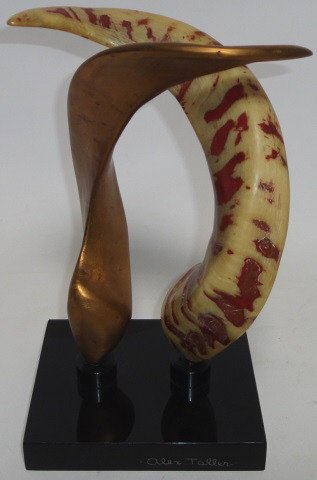 *TALLER, ALEX: (1899-1975 American) Horns sculpture.