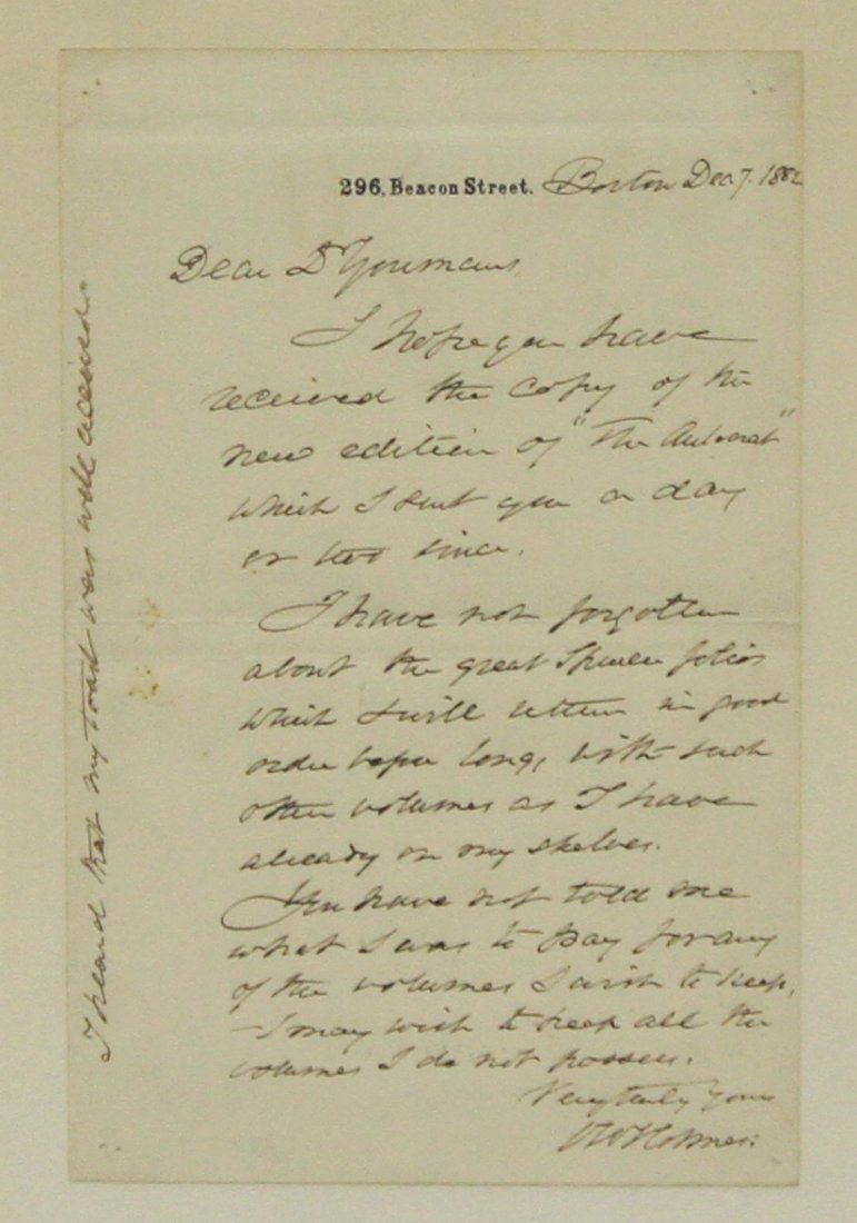 *HOLMES SR., OLIVER WENDELL (1 of 3)