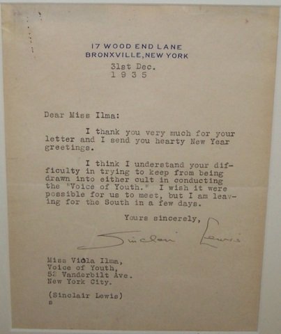 *LEWIS, HARRY SINCLAIR (1 of 2)