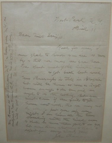 *BURROUGHS, JOHN (1 of 3)