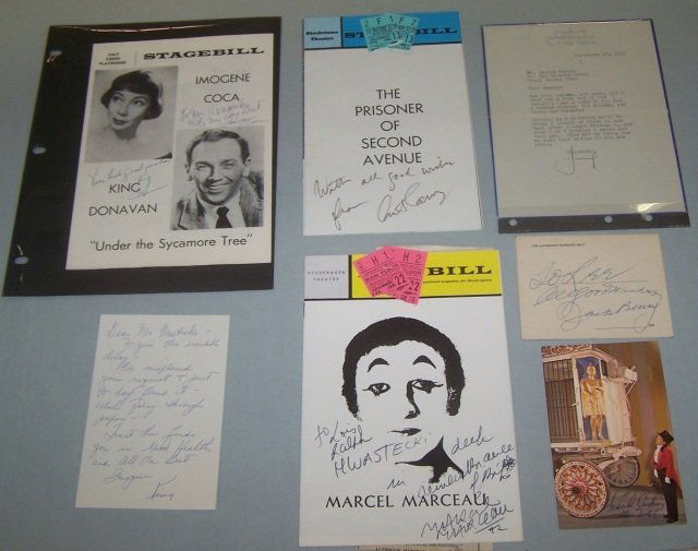 *GROUP OF SIGNED LETTERS, CARDS AND PLAYBILLS (1 of 10)