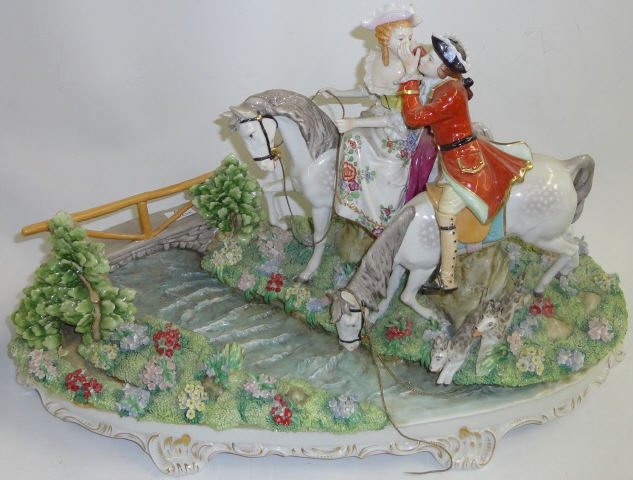 *GERMAN PORCELAIN FIGURAL GROUPING (1 of 6)
