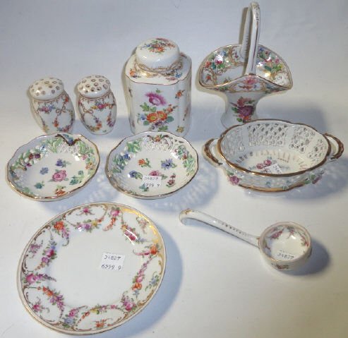 *9 PIECES OF HANDPAINTED PORCELAIN (1 of 3)