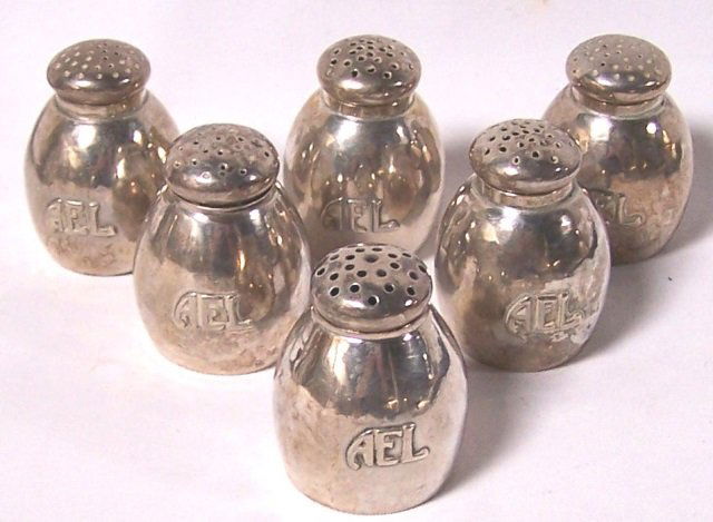 *SET OF 6 KALO STERLING SILVER SHAKERS (1 of 1)