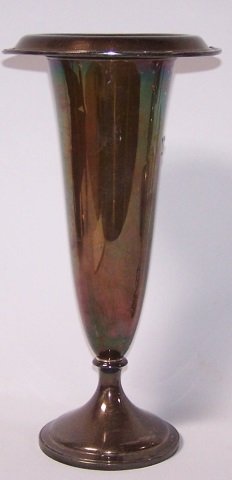 *GORHAM STERLING SILVER TRUMPET VASE (1 of 2)