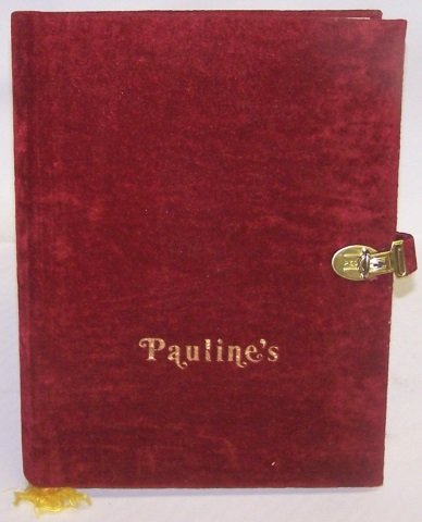 *BOOK: "Pauline's" by Pauline Tabor, limited edition 819/5000, illustrated by David Stone Martin.